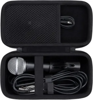 Aenllosi Hard Carrying Case Compatible with Shure SM58/PGA48/SM48S/BETA 58A/PGA58/SV200/SV100/KSM8 Cardioid Dynamic Vocal Microphone (SM58/PGA48/SM48S/BETA 58A/PGA58)