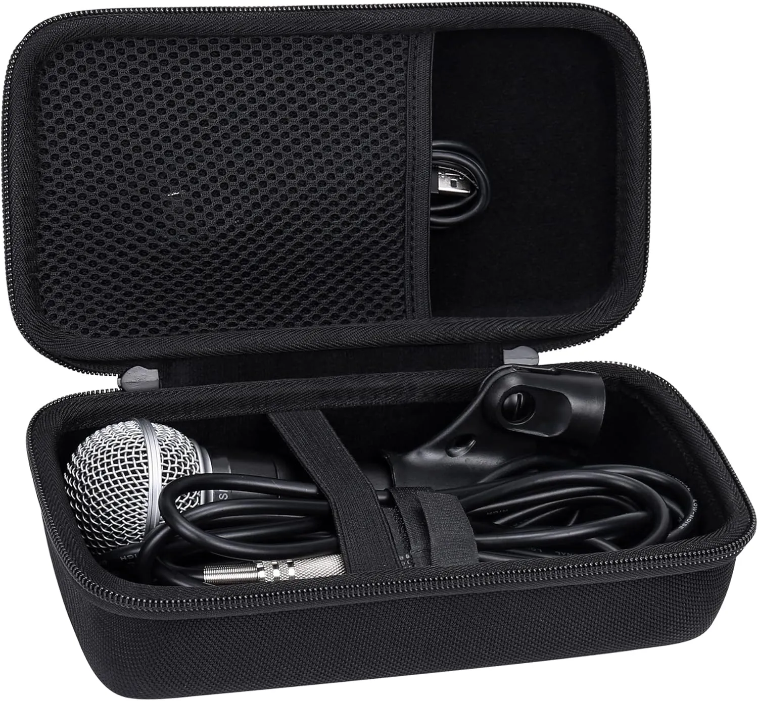 Aenllosi Hard Carrying Case Compatible with Shure SM58/PGA48/SM48S/BETA 58A/PGA58/SV200/SV100/KSM8 Cardioid Dynamic Vocal Microphone (SM58/PGA48/SM48S/BETA 58A/PGA58)