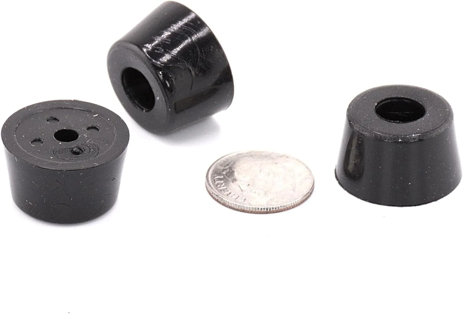 Aftermarket Replacement Rubber Feet for Heathkit, Eico, Collins, Electronics. 1/2" Tall x 3/4" Diameter. Fits Many Models. (24)