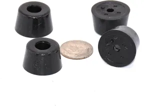Aftermarket Replacement Rubber Feet for Heathkit, Eico, Collins, Electronics. 1/2" Tall x 3/4" Diameter. Fits Many Models. (24)