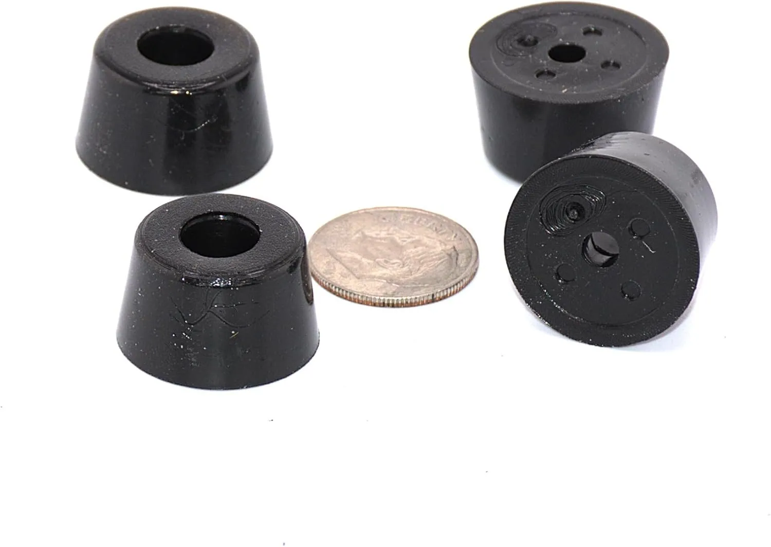 Aftermarket Replacement Rubber Feet for Heathkit, Eico, Collins, Electronics. 1/2" Tall x 3/4" Diameter. Fits Many Models. (24)