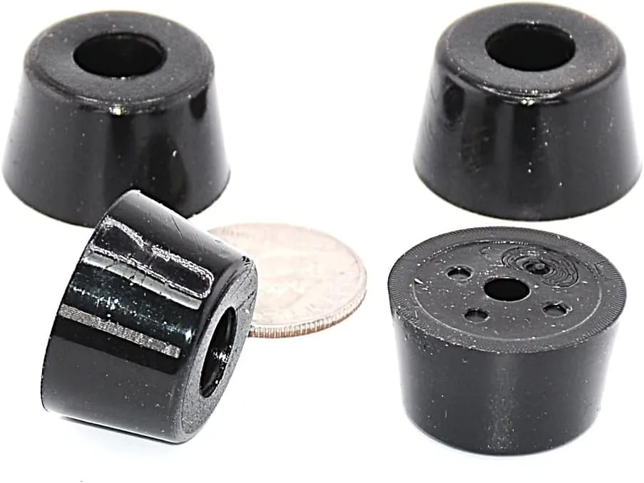 Aftermarket Replacement Rubber Feet for Heathkit, Eico, Collins, Electronics. 1/2" Tall x 3/4" Diameter. Fits Many Models. (24)