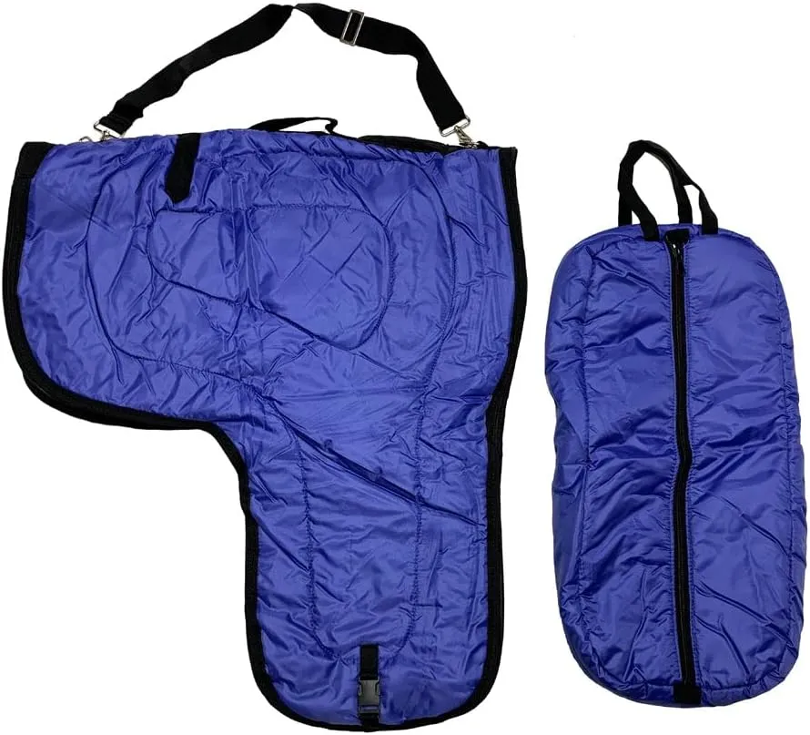 AJ Tack Western Padded Saddle and Bridle Carrier Set