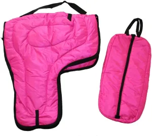 AJ Tack Western Padded Saddle and Bridle Carrier Set
