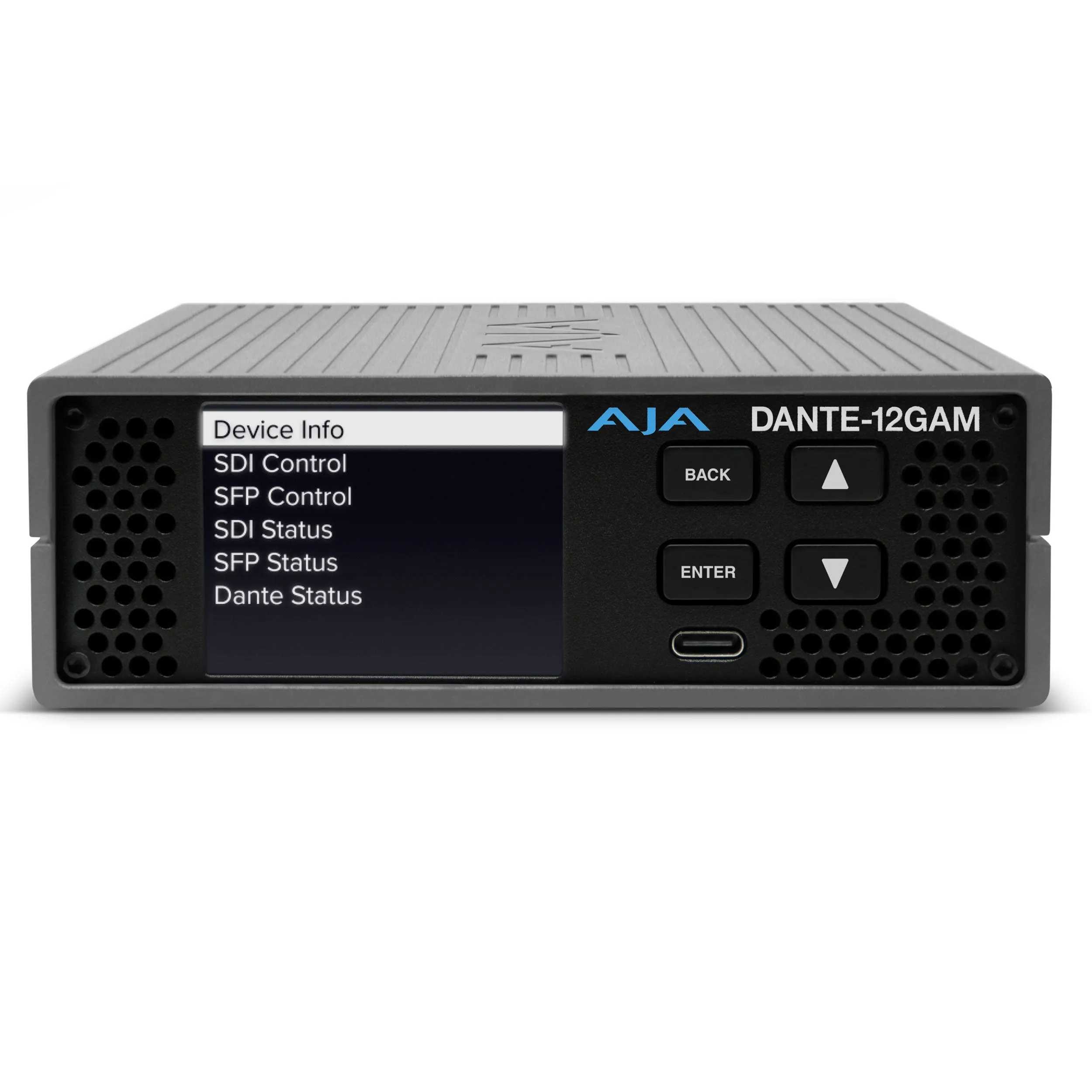 AJA DANTE-12GAM Audio over IP SDI Converter