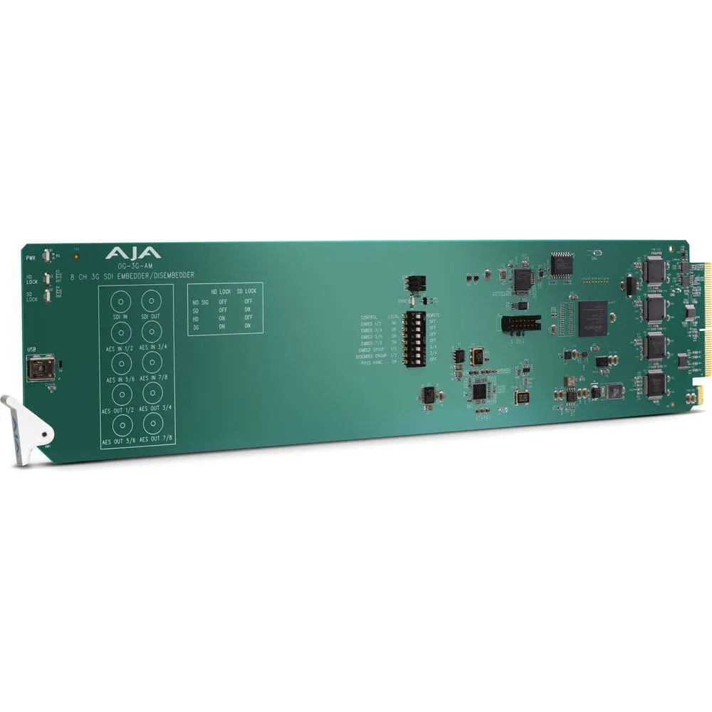 AJA OG-3G-AM 8-Channel AES Audio Embedder/Disembedder