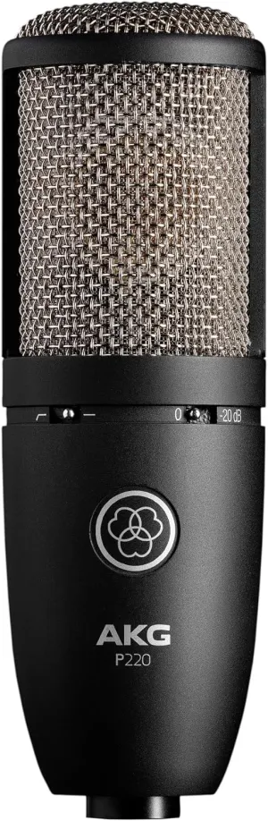 AKG Vocal Condenser Microphone, XLR, Black, 6.00 x 8.00 x 12.00 (3101H00420)