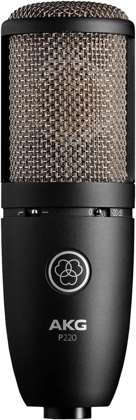 AKG Vocal Condenser Microphone, XLR, Black, 6.00 x 8.00 x 12.00 (3101H00420)