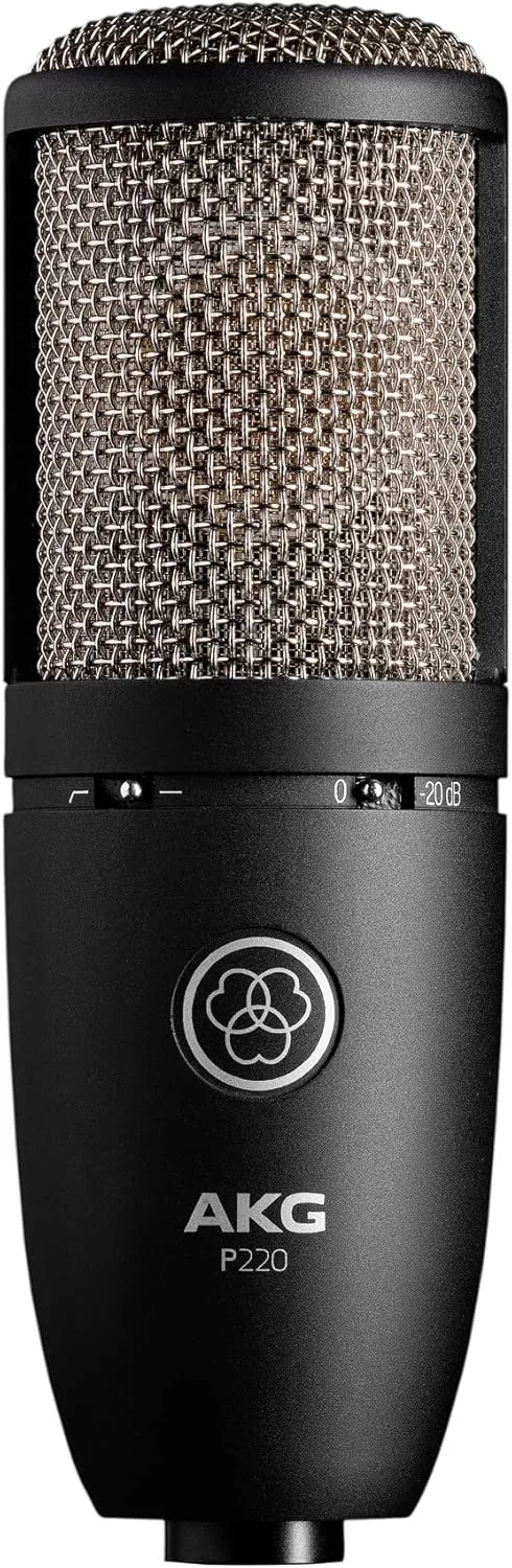 AKG Vocal Condenser Microphone, XLR, Black, 6.00 x 8.00 x 12.00 (3101H00420)