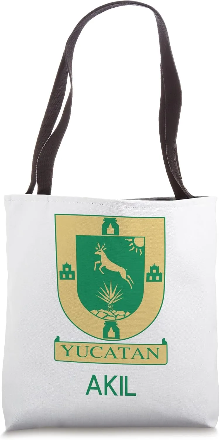 Akil Yucatan Estado De Mexico Escudo Eagle Aguila Tote Bag