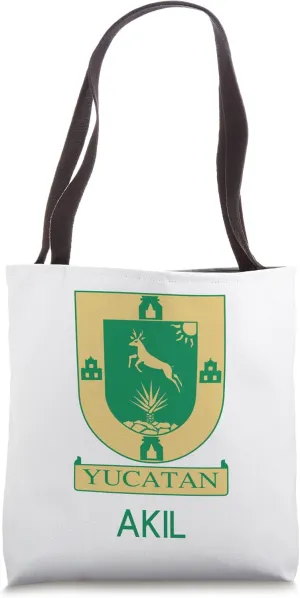 Akil Yucatan Estado De Mexico Escudo Eagle Aguila Tote Bag