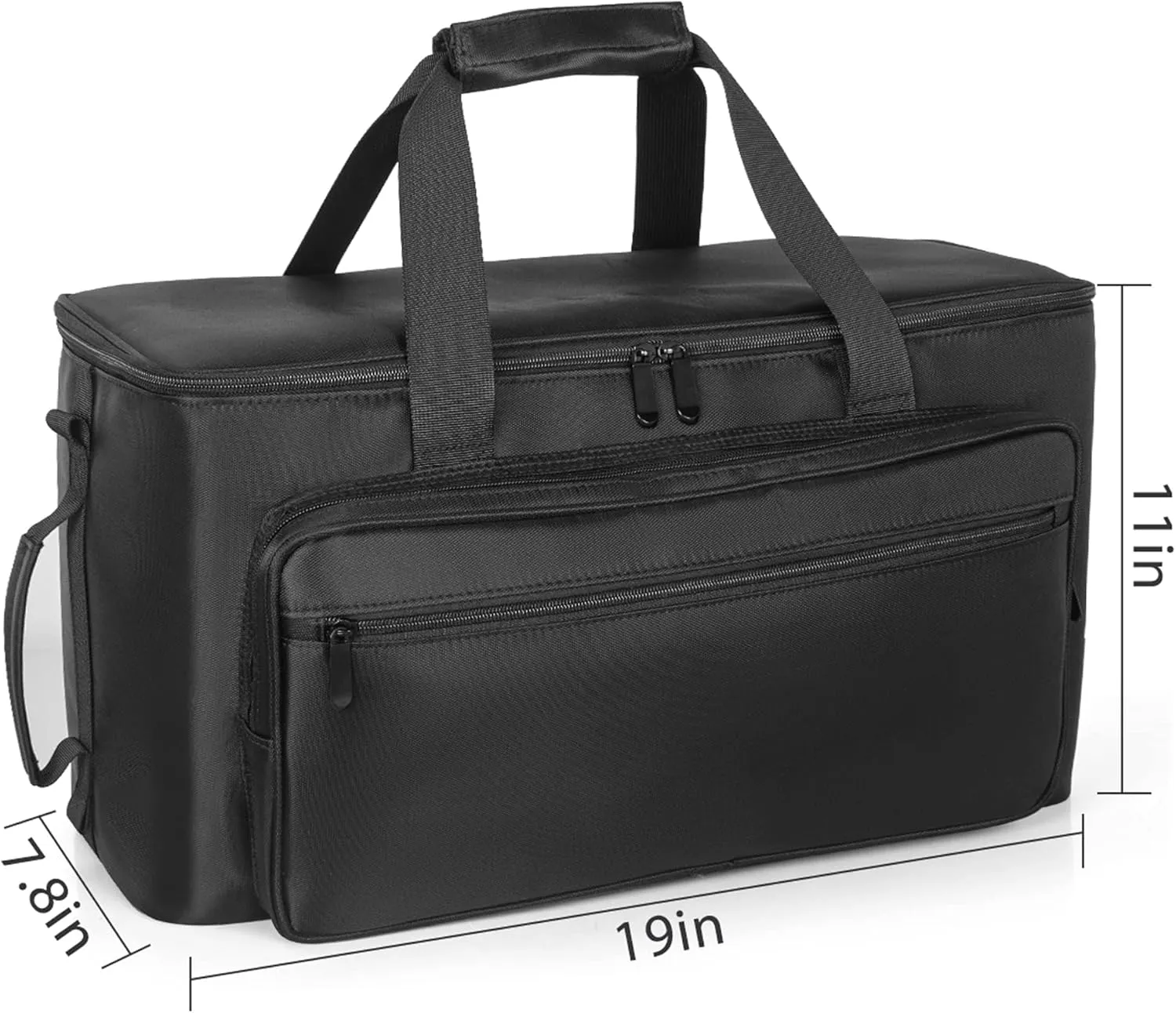 AKOZLIN Large Travel Gig Band Cable File Bag With Detachable Dividers,DJ Cord Organizer Case for Laptop,DJ Gear,Sound Instrument and Musician Accessories