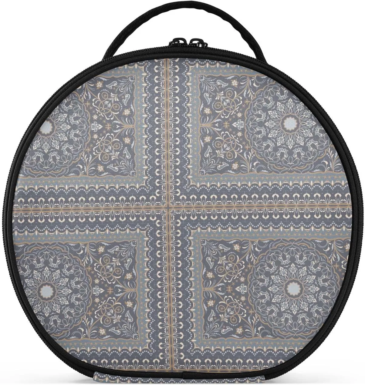 ALAZA Vintage Arabic Pattern Toiletry Bag Travel Makeup Case Organizer for Women