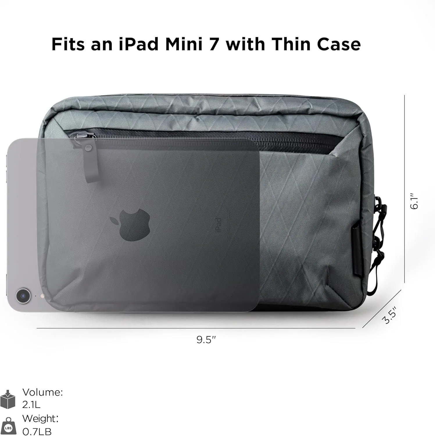 ALPAKA Elements Tech Case - Travel Organizer Pouch for Electronics, Cables, EDC with Weatherproof Fabrics, YKK Zippers