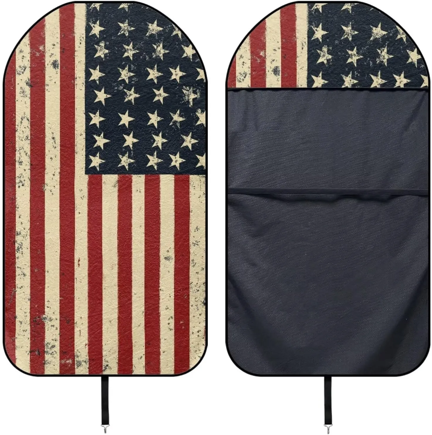 American Flag Front Seat Cover for Car Fashion Car Seat Protector for Women Waterproof Sweat Carseat Protector for SUV Vehicle Sedan Truck Gift for Holiday