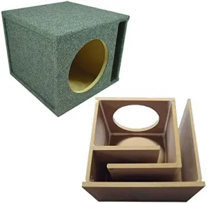 American Sound Connection Car Audio Single 15" SPL Bass Subwoofer Labyrinth Vent Sub Box Stereo Enclosure