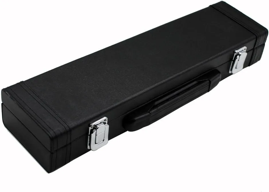 Andoer Portable Gig Bag Box Leather for Western Concert Flute with Buckle Foam Cotton Padded