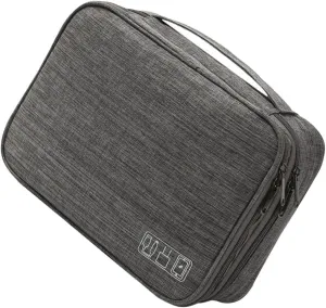 Angoily Cable Cord Carrying Bag Zipper Design for Electronics Organizer Bag Travel Use Digital Accessory Organizer