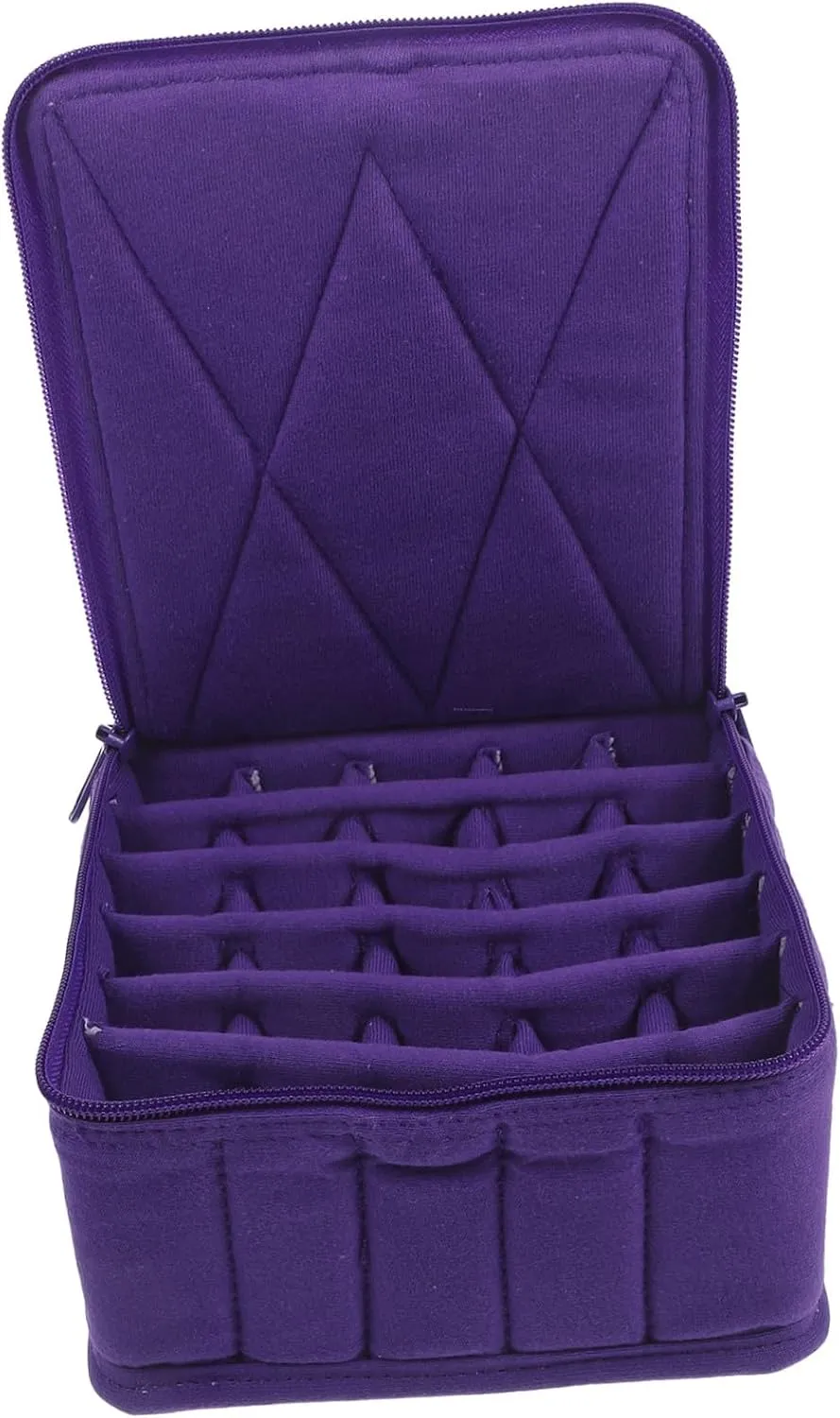Angoily Essential Oil Nail Rack Diffuser Drawer Pocket Reference Storage Bag Manicure Suitcase, Purple, medium