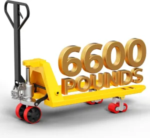 [Anti-Leakage Oil Pump] Arczorix Pallet Jack, 6600 Lb Capacity 27" W x 48" L Forks Size Small Mini Hand Pallet Truck Standard Duty Manual Pallet Trucks