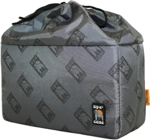 Ape Case ACQB39GY Cubeze Gray Protective Flexible Padded Camera Insert Storage Bag With Removable And Adjustable Padded Inserts, Drawstring Closure, Hi-Vis Yellow Interior, For DSLR Or Mirrorless Came