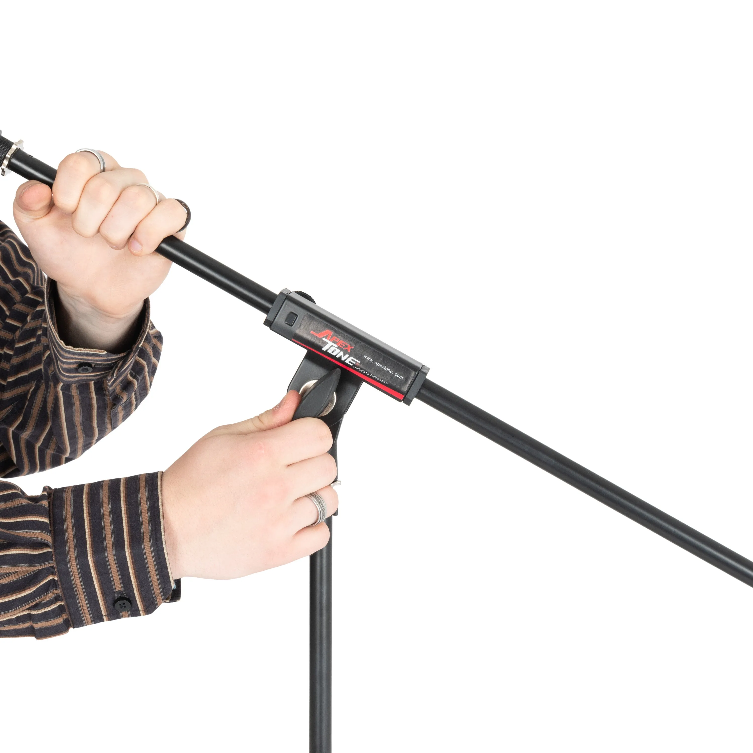 Apextone boom microphone stand with bag
