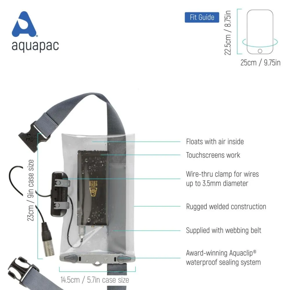 Aquapac Waterproof Radio Microphone Case, Large