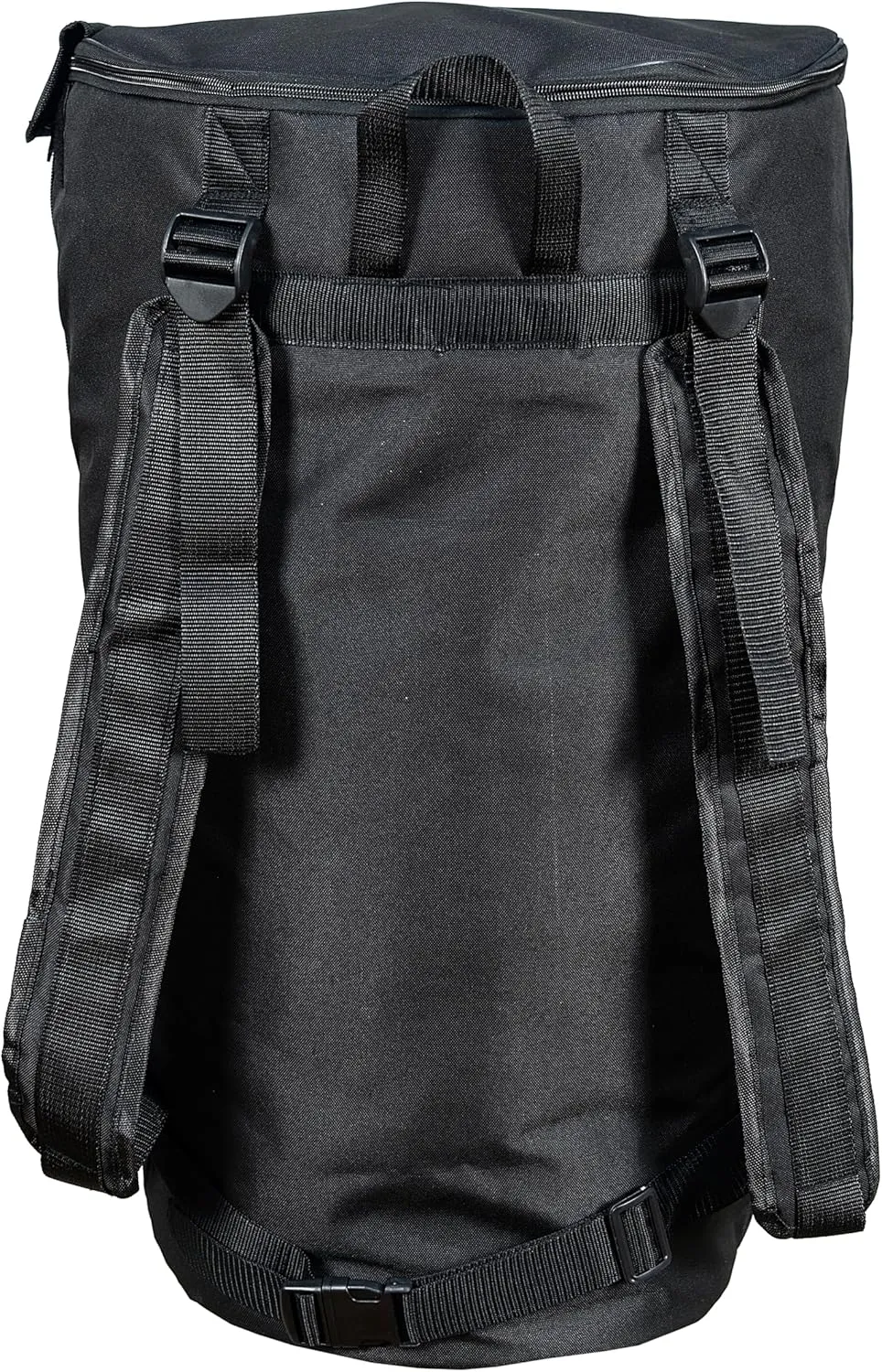 ARAW Djembe Backpack, Double Layer Drum Bag with Shoulder Strap, Accessories Pocket, Carrying Case (Black, X-Large (26H x 16W))
