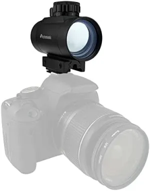 Astromania 1X40RD Reflex Red Green Dot Sight Lighted Scope Mount to fix to a DSLR Camera Flash Type Connection