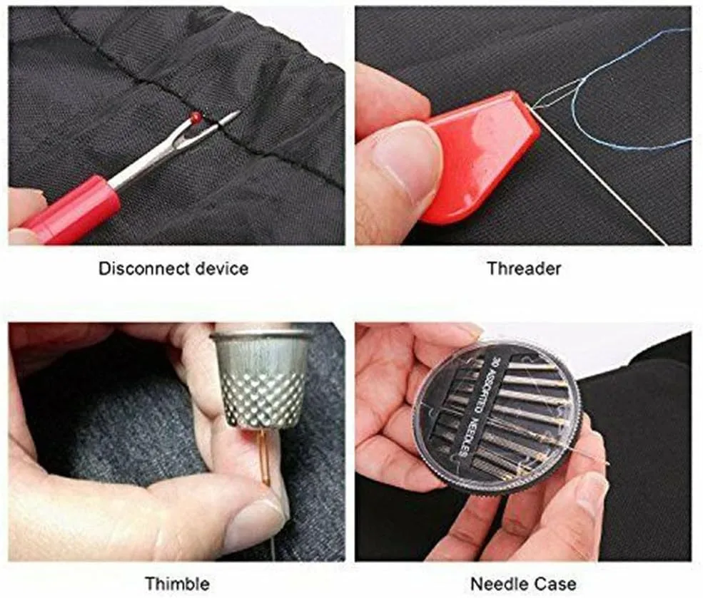 ASWRTYJO 130 Piece Fabric Sewing Bag Home Sewing Travel Home Sewing Set