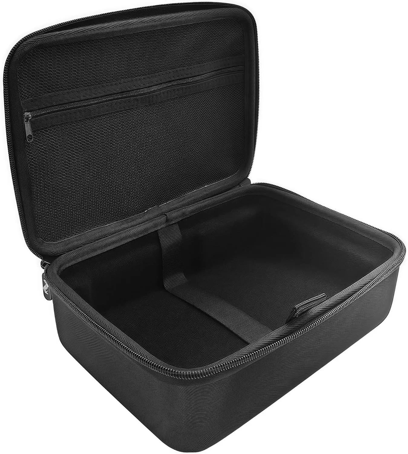 Audio Interface Storage Case, Compatible with SSL2 MKII and SSL2  MKII Audio Interfaces, Top Cover Zipper Mesh Pocket Design and Handle Strap, Portable Travel Storage Case (Black)
