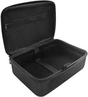 Audio Interface Storage Case, Compatible with SSL2 MKII and SSL2  MKII Audio Interfaces, Top Cover Zipper Mesh Pocket Design and Handle Strap, Portable Travel Storage Case (Black)