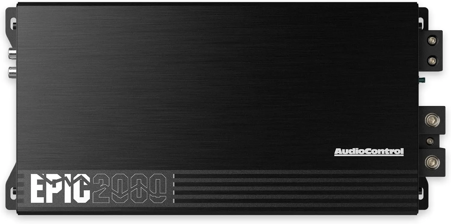 AudioControl EPICENTER Bass Bundle - EPICENTER Bass Restoration Processor (Black)   EPIC2000 Monoblock 2000W Car Audio Subwoofer Amplifier   Stinger 2-Channel 3 FT 6000 Series RCA Interconnect Cable