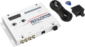 AudioControl EPICENTER Bass Bundle - EPICENTER Bass Restoration Processor (White)   EPIC1000 Monoblock 1000W Car Audio Subwoofer Amplifier   Stinger 2-Channel 3 FT 6000 Series RCA Interconnect Cable