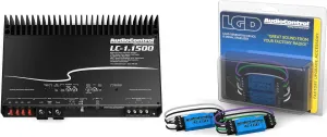 AudioControl LC-1.1500 Mono Subwoofer Amplifier with 1 Pair AudioControl AC-LGD Load generating Device
