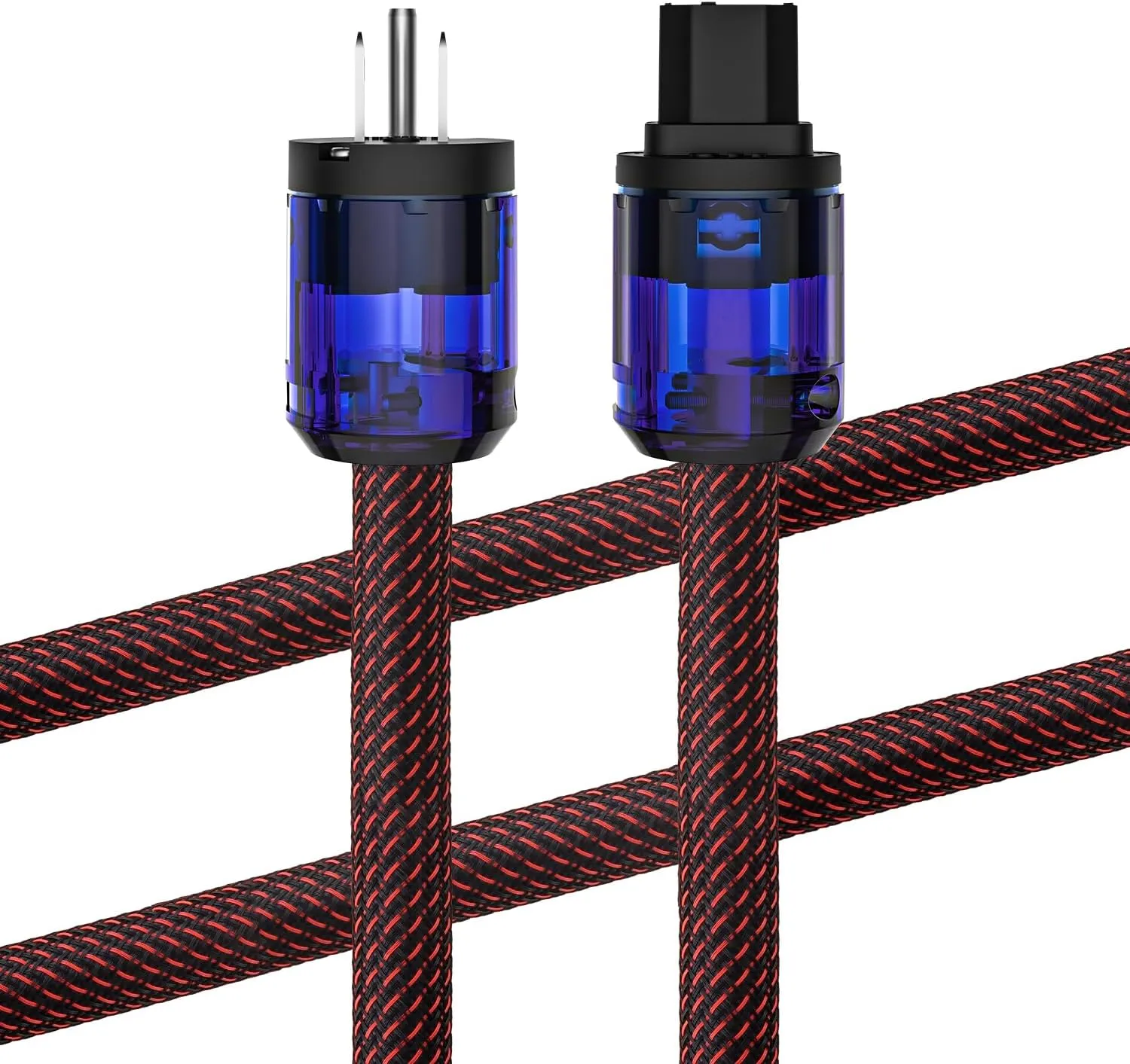 Audiocrast HiFi Power Cable, 10AWG, φ17MM, 4.9FT/1.5M, Hi-End Power Cord, OFC Conductor, Copper Shielding, AC Mains Cord with US Plug IEC C15 Connector