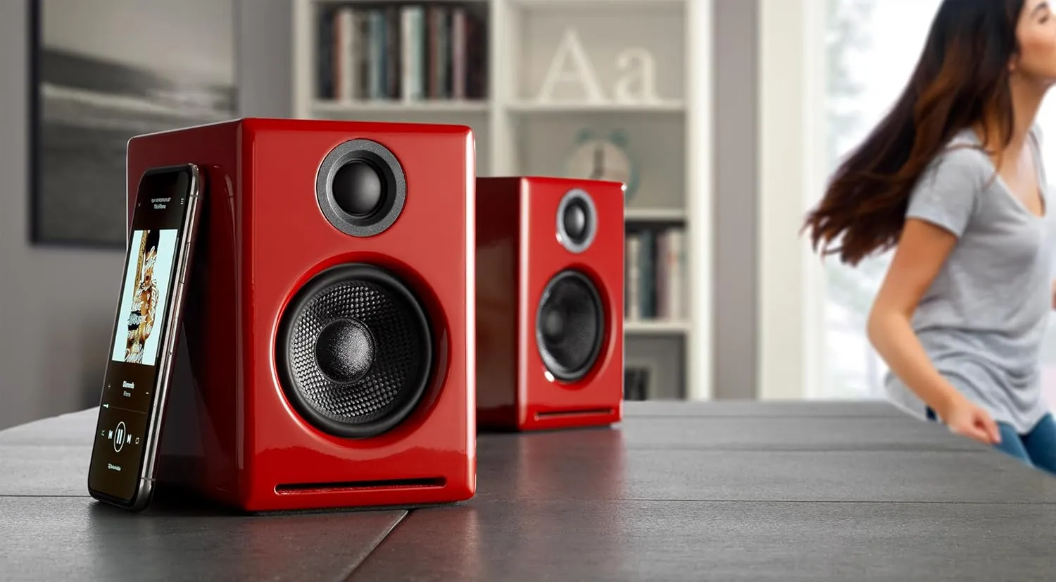 Audioengine A2  Bluetooth Speakers Wireless - 60W Computer Speakers for Music and Gaming