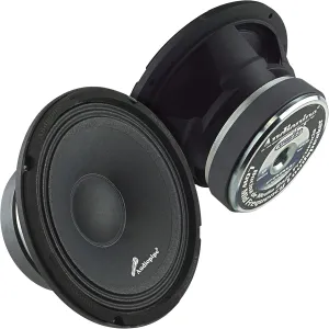 Audiopipe APMB-8-D 8 inch Midbass 8 ohm 250W RMS & 500W Max Speaker Black