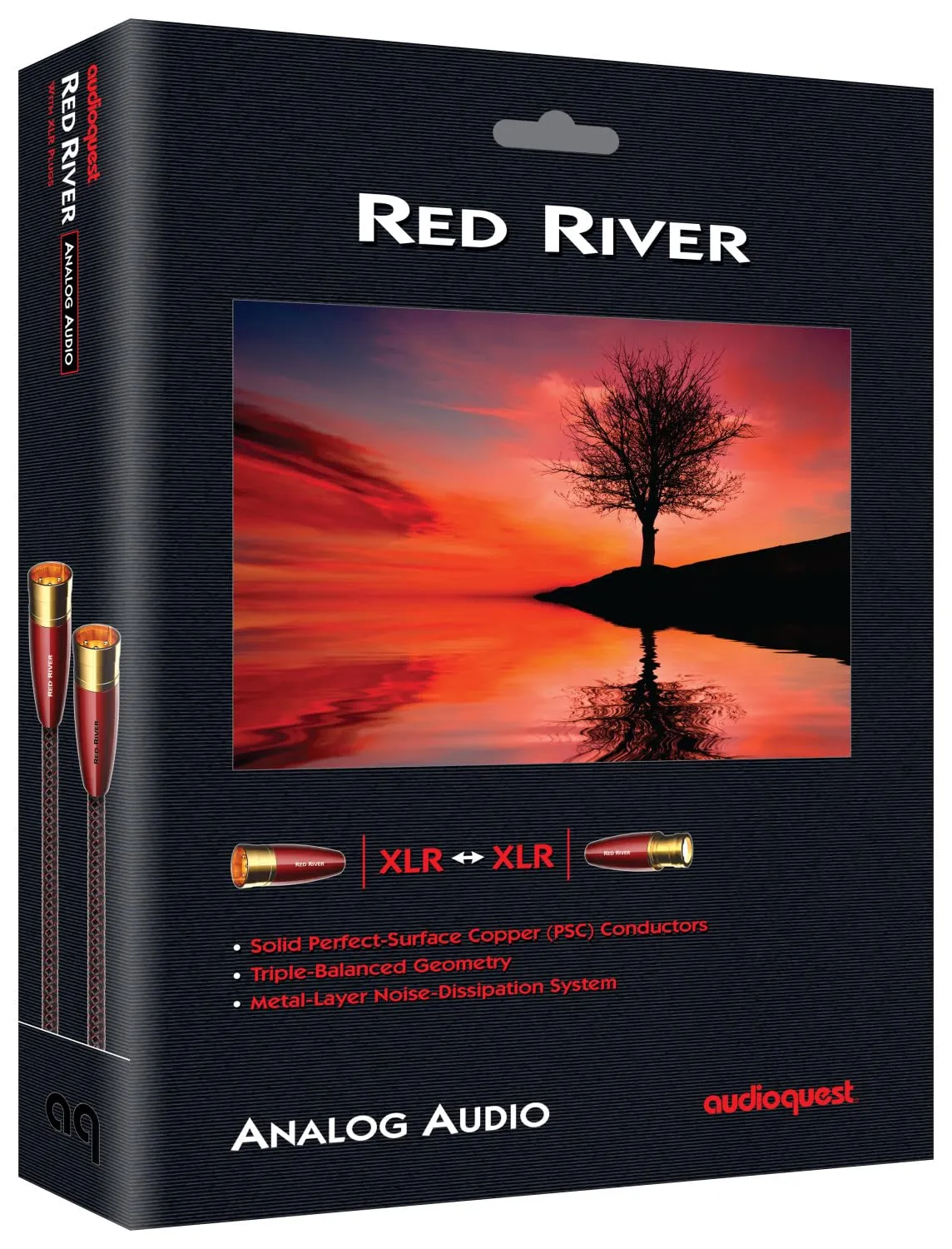 AudioQuest Red River XLR > XLR Audio Interconnect Cable - 0.5m - Pair