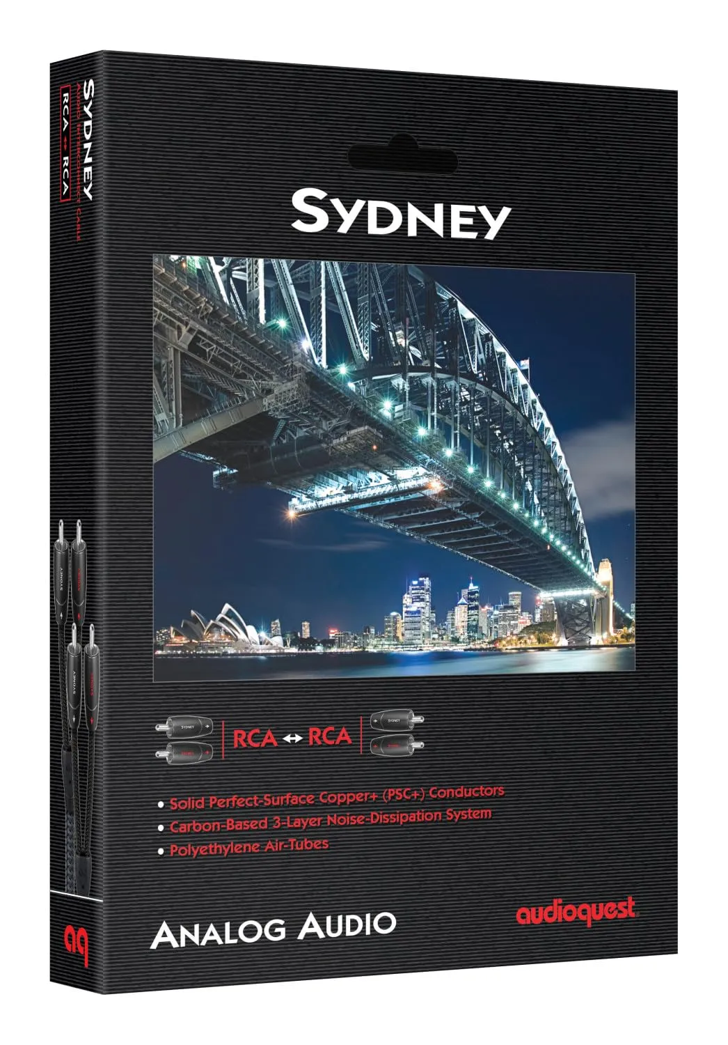 AudioQuest Sydney RCA > RCA Audio Interconnect Cable - 1m - Stereo Pair