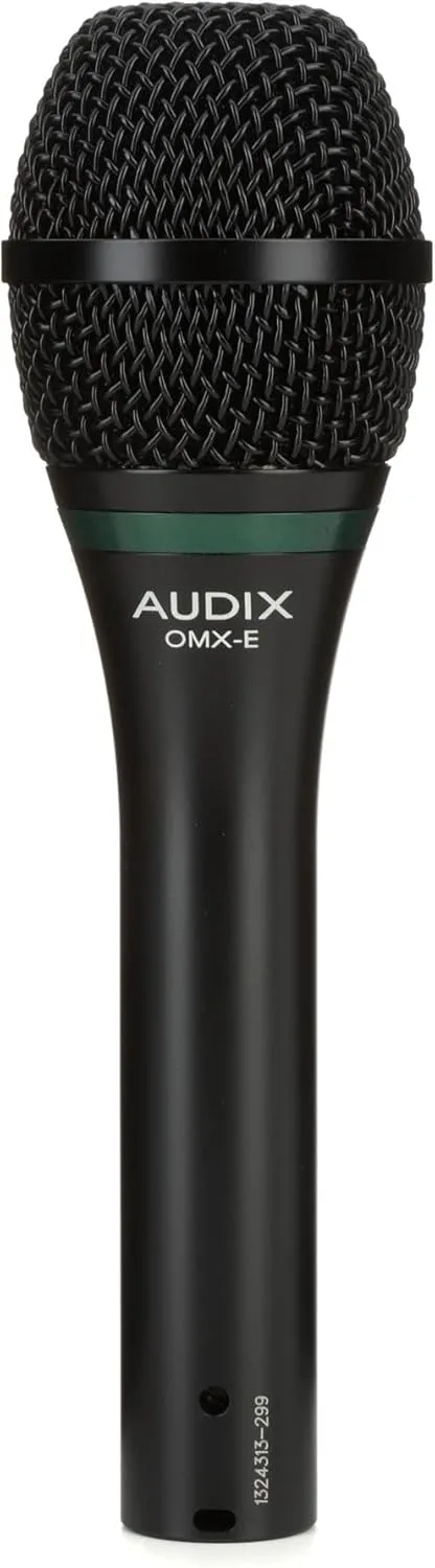 Audix OMX-E Dynamic Cardioid Vocal Microphone - Black- High-Performance Sound, Ideal for Stage and Studio Use