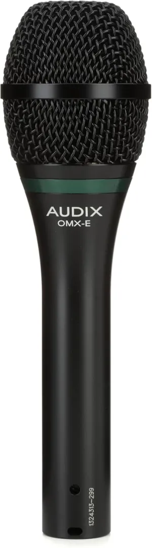 Audix OMX-E Dynamic Cardioid Vocal Microphone - Black- High-Performance Sound, Ideal for Stage and Studio Use