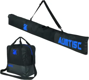 AUMTISC Ski Bag and Boot Bag Combo, Padded Ski Bags for Air Travel Flying, Adjustable Length for Skis Up to 200 cm and Boots Up to Size 13