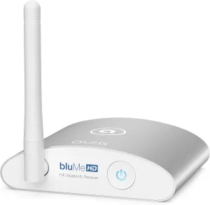 Auris Blume HD Long Range Bluetooth 5.3 Music Receiver Hi-Fi Audio Adapter with Audiophile DAC, LDAC & AptX HD for Home Stereo, AV Receiver or Amplifier