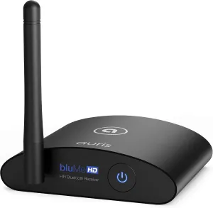 Auris Blume HD Long Range Bluetooth 5.3 Music Receiver Hi-Fi Audio Adapter with Audiophile DAC, LDAC & AptX HD for Home Stereo, AV Receiver or Amplifier