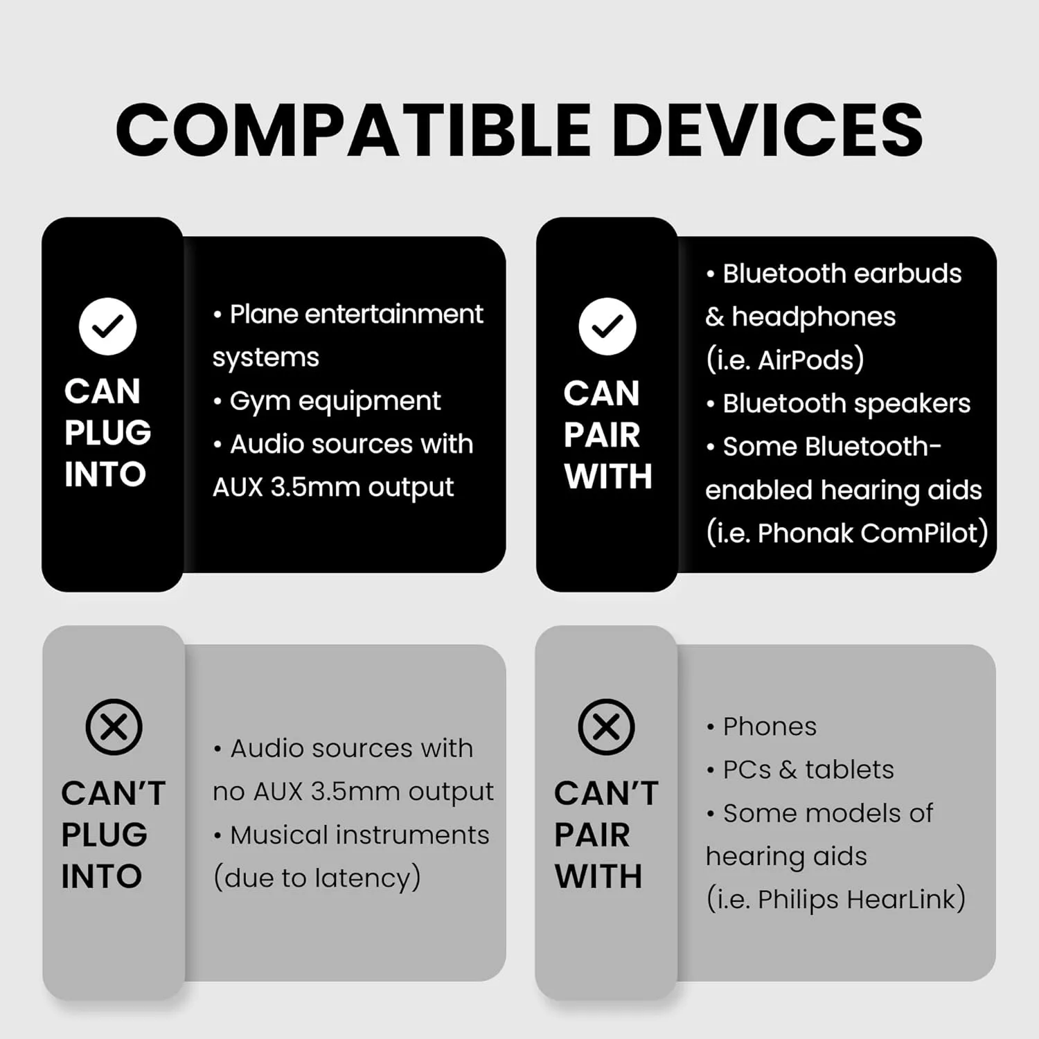 Avantree Relay - Premium Airplane Bluetooth 5.3 Adapter, Supports 2 AirPods or Headphones with aptX Adaptive, 3.5mm AUX Jack Wireless Audio Transmitter for Planes, Travel, TV