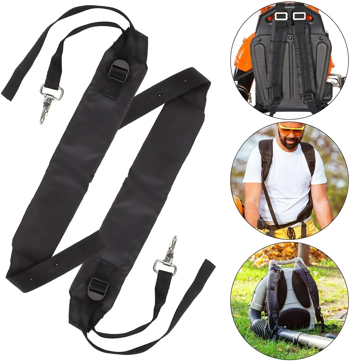 Backpack Blower Straps Leaf Blower Shoulder Strap for PB-500 PB-265LN PB-403H PB-413H PB-460 PB-461LN PB-610 PB-620 PB-650 PB-755 C061000110 C061000111 (1 Pair)