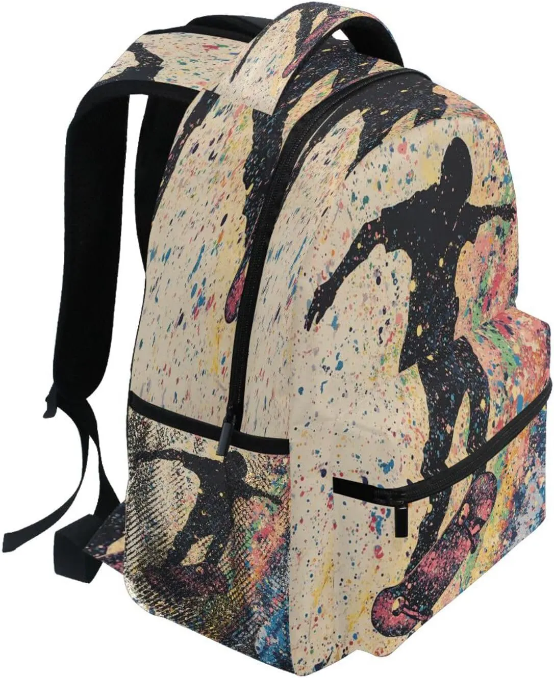 Backpacks for Teacher Nurse Waterproof Business Work Bag with Chest Strap for Travel Trip Skateboard