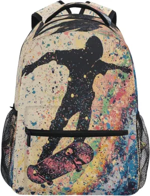 Backpacks for Teacher Nurse Waterproof Business Work Bag with Chest Strap for Travel Trip Skateboard