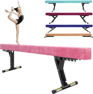 Balance Beam: 8ft Adjustable Balance Beam Gymnastics Beam for Kids/Adults, Gymnastics Equipment for Training,Practice and Professional Home Training with Legs